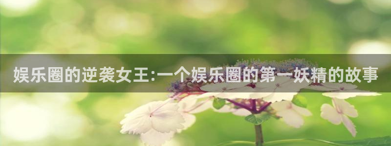 旺财28体育凯捷平台注册：娱乐圈的逆袭女王:一个娱乐圈的第一妖精的故事