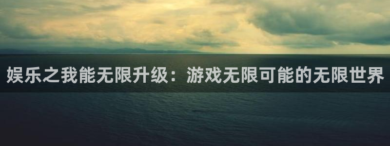 旺财285招商：娱乐之我能无限升级：游戏无限可能的无限世界
